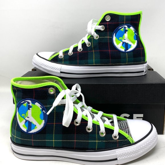 Converse Chuck Taylor AS Casual Canvas Red Green Sneakers Women's Size 7 167367F - Picture 4 of 8